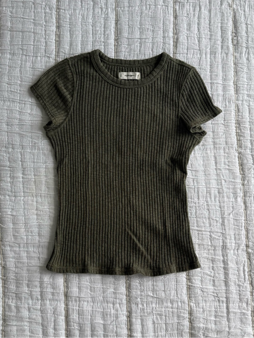 Everlane Cozy Rib Tee - Picture 5 of 10